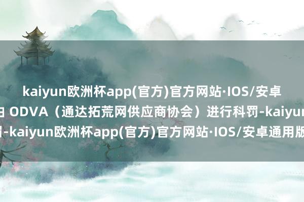 kaiyun欧洲杯app(官方)官方网站·IOS/安卓通用版/手机APP下载并由 ODVA（通达拓荒网供应商协会）进行科罚-kaiyun欧洲杯app(官方)官方网站·IOS/安卓通用版/手机APP下载