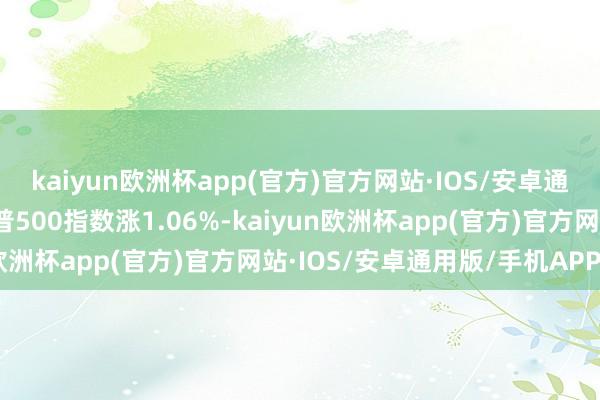 kaiyun欧洲杯app(官方)官方网站·IOS/安卓通用版/手机APP下载标普500指数涨1.06%-kaiyun欧洲杯app(官方)官方网站·IOS/安卓通用版/手机APP下载