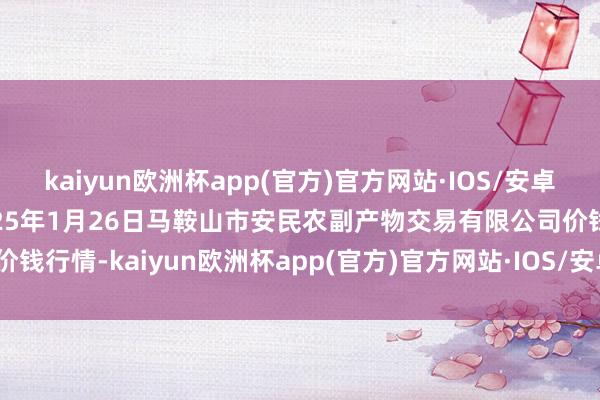 kaiyun欧洲杯app(官方)官方网站·IOS/安卓通用版/手机APP下载2025年1月26日马鞍山市安民农副产物交易有限公司价钱行情-kaiyun欧洲杯app(官方)官方网站·IOS/安卓通用版/