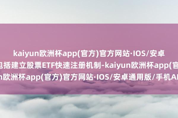 kaiyun欧洲杯app(官方)官方网站·IOS/安卓通用版/手机APP下载包括建立股票ETF快速注册机制-kaiyun欧洲杯app(官方)官方网站·IOS/安卓通用版/手机APP下载