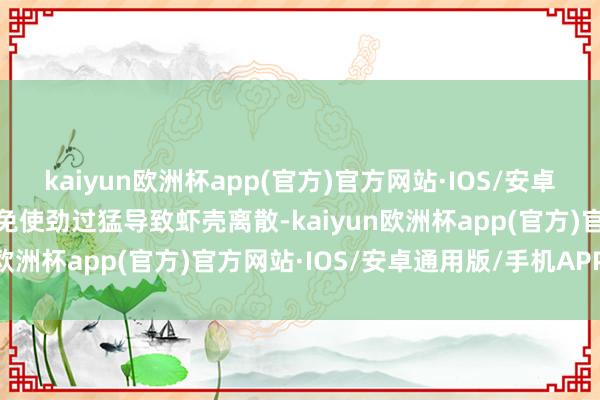 kaiyun欧洲杯app(官方)官方网站·IOS/安卓通用版/手机APP下载幸免使劲过猛导致虾壳离散-kaiyun欧洲杯app(官方)官方网站·IOS/安卓通用版/手机APP下载