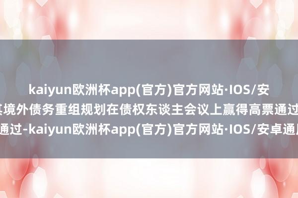 kaiyun欧洲杯app(官方)官方网站·IOS/安卓通用版/手机APP下载其境外债务重组规划在债权东谈主会议上赢得高票通过-kaiyun欧洲杯app(官方)官方网站·IOS/安卓通用版/手机APP下载