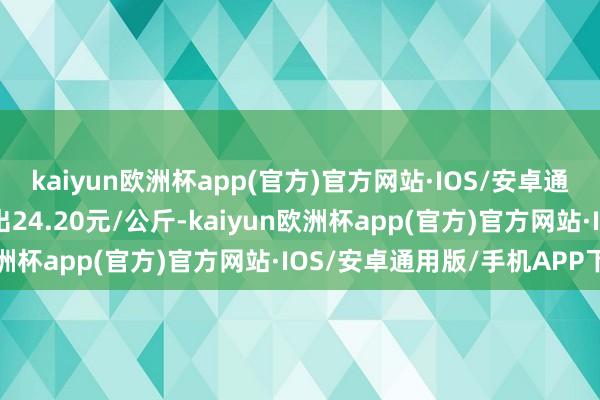 kaiyun欧洲杯app(官方)官方网站·IOS/安卓通用版/手机APP下载进出24.20元/公斤-kaiyun欧洲杯app(官方)官方网站·IOS/安卓通用版/手机APP下载