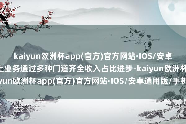 kaiyun欧洲杯app(官方)官方网站·IOS/安卓通用版/手机APP下载线上业务通过多种门道齐全收入占比进步-kaiyun欧洲杯app(官方)官方网站·IOS/安卓通用版/手机APP下载